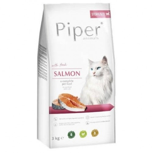DOLINA NOTECI Piper Animals with salmon - Dry Cat Food - 3 kg image 1