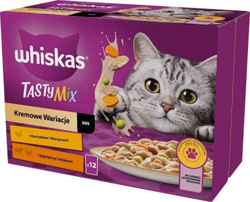 WHISKAS Tasty Mix - wet cat food - 12x85g image 1