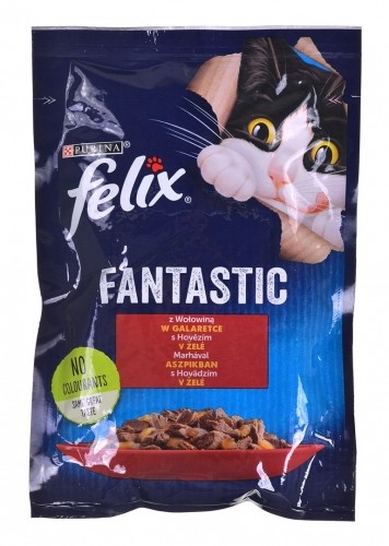 Purina Nestle Friskies Jelly Beef - Wet Cat Food - 100 g image 1