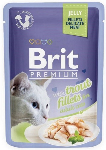 BRIT Premium Trout Fillets in Jelly - wet cat food - 85g image 1