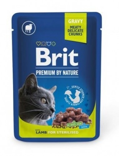 BRIT Premium by Nature Lamb for Sterilized - wet cat food - 100 g image 1