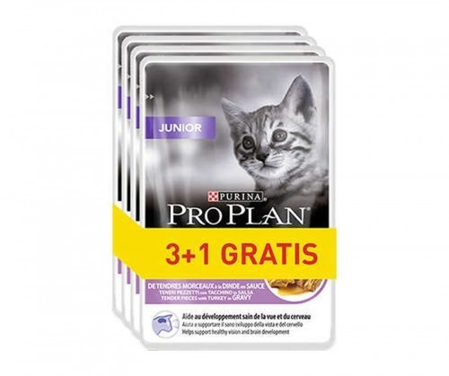 Purina Nestle PURINA Pro Plan Junior Turkey - wet cat food - 85g 3+1 image 1