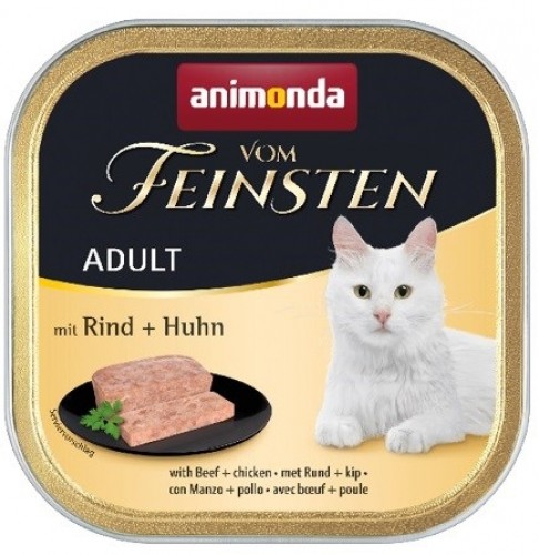 ANIMONDA VOM FEINSTEN ADULT Wet cat food Beef Chicken 100 g image 1