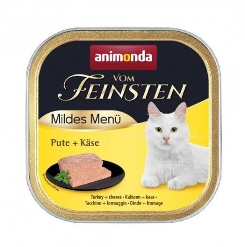 ANIMONDA vom Feinsten Mildes Menu Turkey with cheese - wet cat food - 100g image 1
