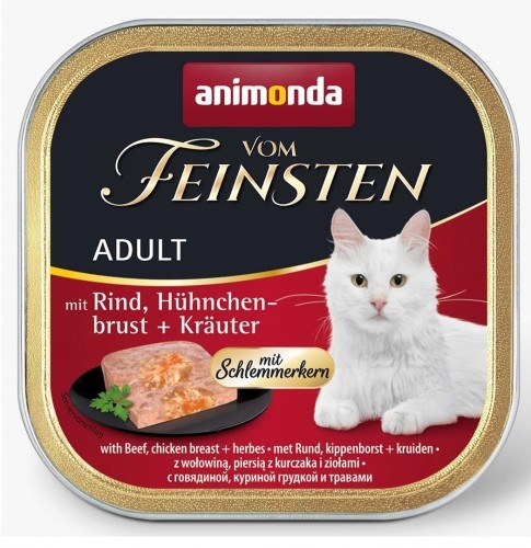 Animonda Vom Feinsten Classic Cat with Beef, Chicken Breast, Herbs 100g image 1