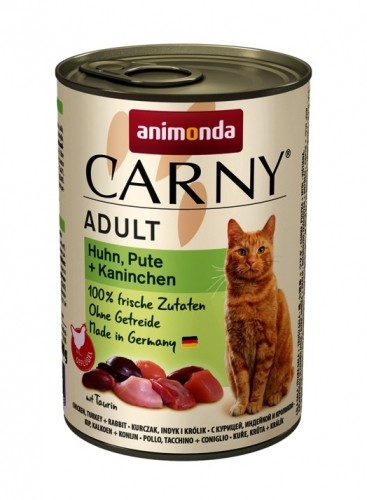 ANIMONDA Carny Adult flavour: chicken. turkey. rabbit - wet cat food - 400g image 1