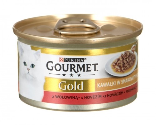 Purina Nestle GOURMET Gold Sauce Delight Beef - wet cat food - 85 g image 1