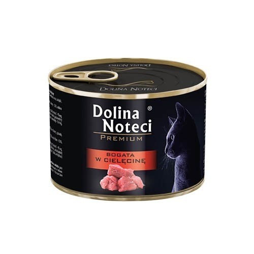 Dolina Noteci Premium rich in veal -  wet cat food - 185g image 1