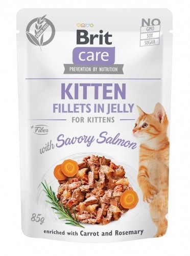 BRIT Care Fillets in Jelly salmon fillets - wet kitten food - 85 g image 1