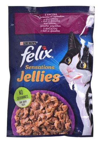 Purina Nestle Felix Sensations Duck and spinach - 85g image 1