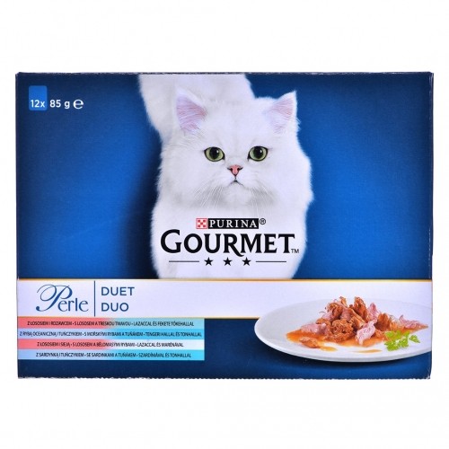Purina Nestle GOURMET Perle Duet Fish - wet cat food - 12x85 g image 1