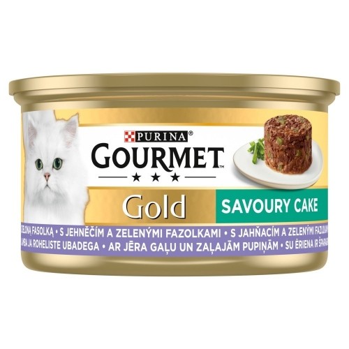 Purina Nestle GOURMET GOLD - Savoury Cake with Lamb and Green Beans 85g image 1