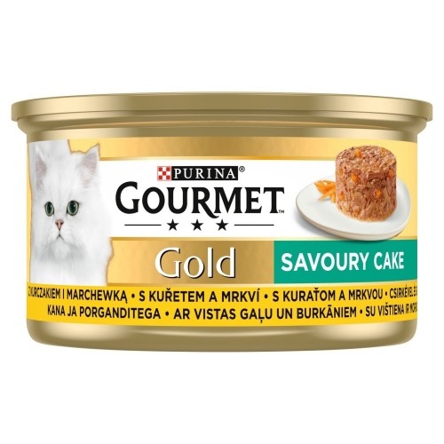 Purina Nestle GOURMET GOLD - Savoury Cake with Chicken and Carrot 85g image 1
