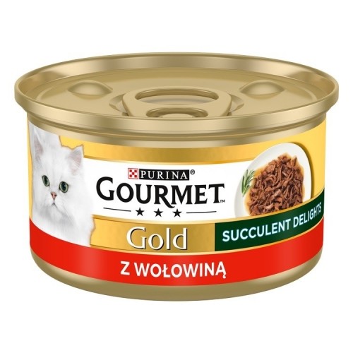 Purina Nestle PURINA Gourmet Gold Succulent Delights Beef - wet cat food - 85g image 1