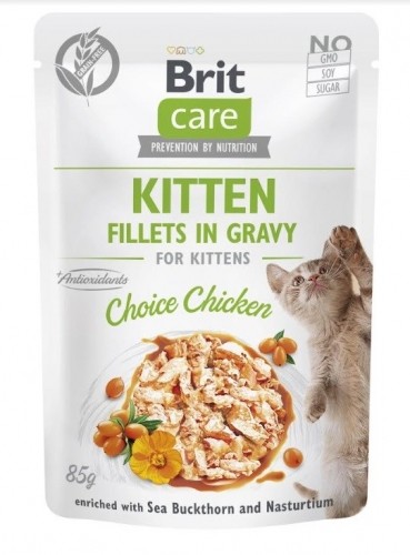 BRIT Care Cat Kitten Choice Pouch - wet cat food - 85 g image 1