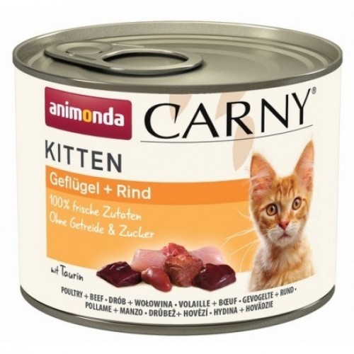 ANIMONDA Carny Kitten Poultry Beef - wet cat food - 200 g image 1