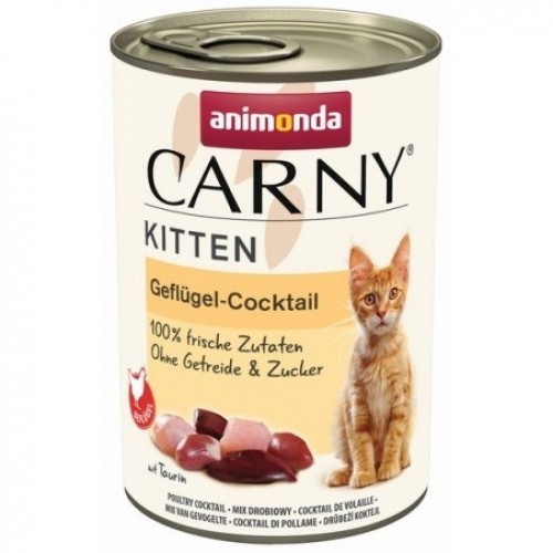 ANIMONDA Cat Carny Kitten Cocktail with poultry - wet cat food- 400g image 1