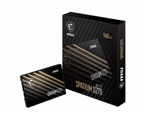 MSI SPATIUM S270 SATA 2.5 240GB internal solid state drive 2.5" Serial ATA III 3D NAND image 1