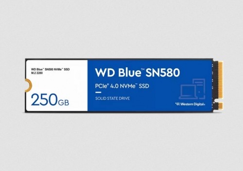 WD Western Digital Blue SN580 M.2 250 GB PCI Express 4.0 TLC NVMe image 1