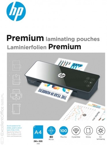 Hewlett-packard HP Premium lamination film A4 100 pc(s) image 1