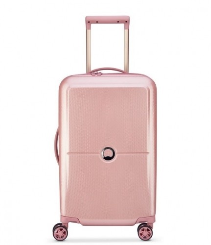 DELSEY SUITCASE TURENNE 55CM 4 DOUBLE WHEELS TROLLEY CASE PEONIA image 1