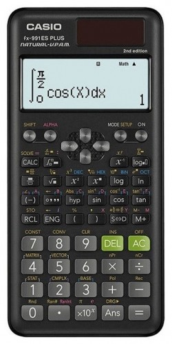 CASIO CALCULATOR SCIENTIFIC FX 991ES PLUS 2 BLACK, 12-DIGIT DISPLAY image 1