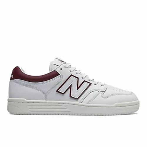 Мужские спортивные кроссовки New Balance 480 Белый Темно-красный image 1