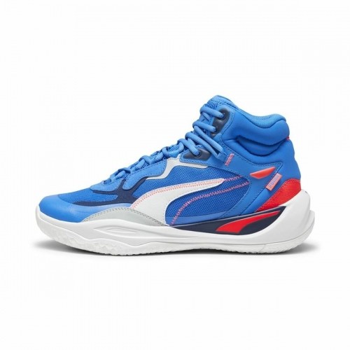 Basketball Shoes for Adults Puma Playmaker Pro Mid Blue image 1
