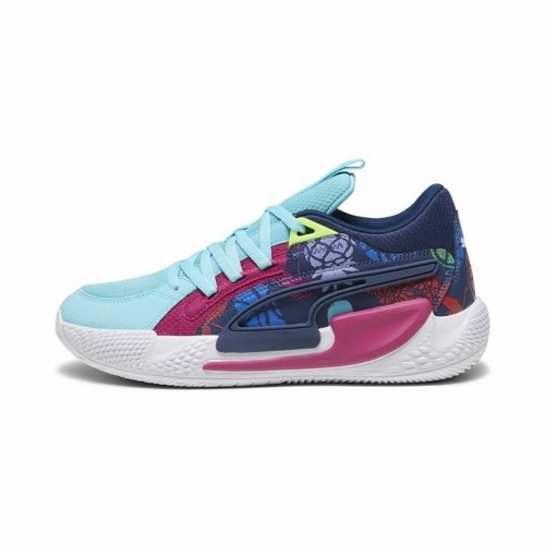 Basketball Shoes for Adults Puma Court Rider Chaos Light Blue image 1