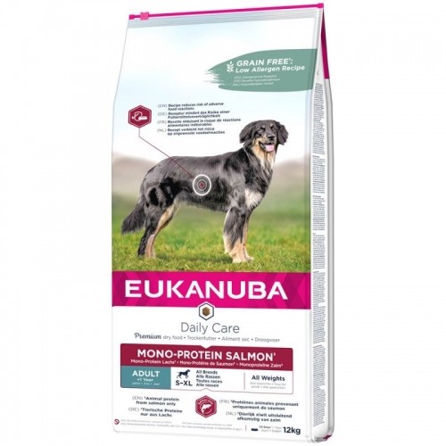 EUKANUBA Daily Care Adult Mono Protein Salmon - dry dog food - 12 kg image 1