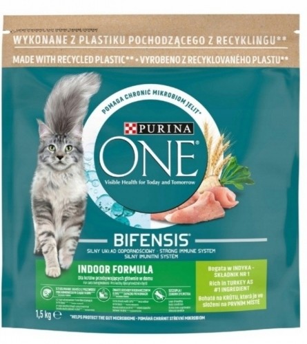 Purina Nestle PURINA One Bifensis Indoor Formula - dry cat food - 1,5 kg image 1