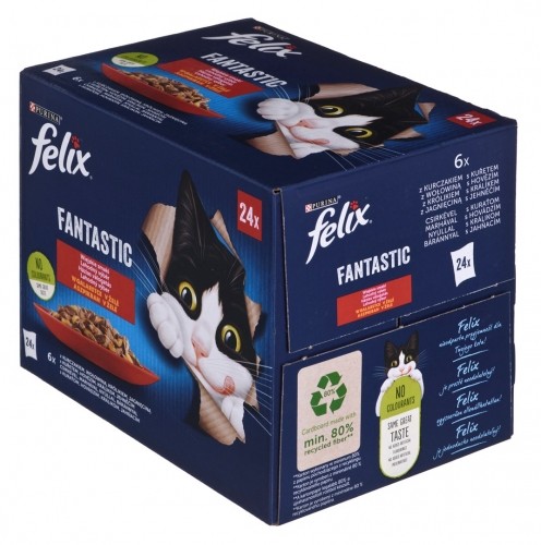 Purina Nestle Felix Fantastic country flavors in jelly - Wet food for cats - 24x 85g image 1