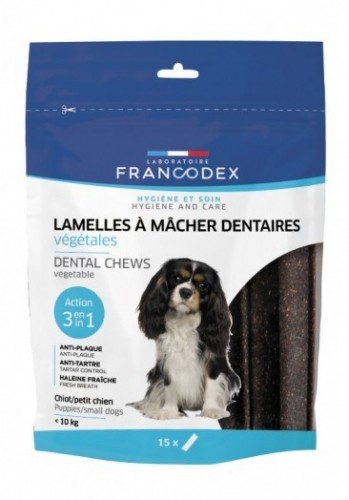 FRANCODEX Dental Small - tartar removal strips for dogs - 15 pcs. image 1