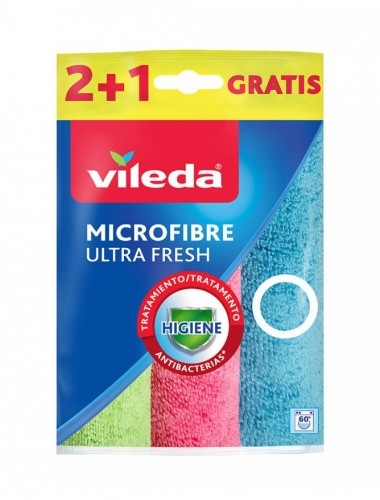 Cleaning Cloth Vileda Microfibre Ultra Fresh 3 pcs. image 1