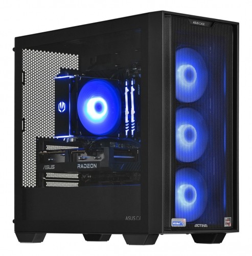 Action Actina 5901443335832 PC Mini Tower AMD Ryzen™ 5 5600 16 GB DDR4-SDRAM 1 TB SSD AMD Radeon RX 7600 Black image 1