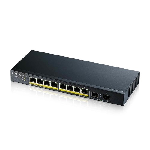 Zyxel GS1900-10HP Managed L2 Gigabit Ethernet (10/100/1000) Power over Ethernet (PoE) Black image 1