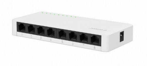 Gembird NSW-G8-01 network switch Unmanaged Gigabit Ethernet (10/100/1000) White image 1