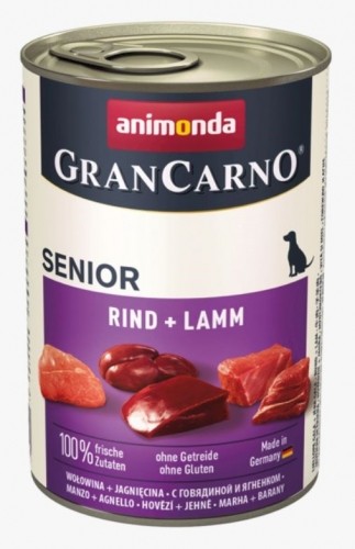 ANIMONDA GranCarno Senior Beef with lamb - Wet dog food - 400 g image 1