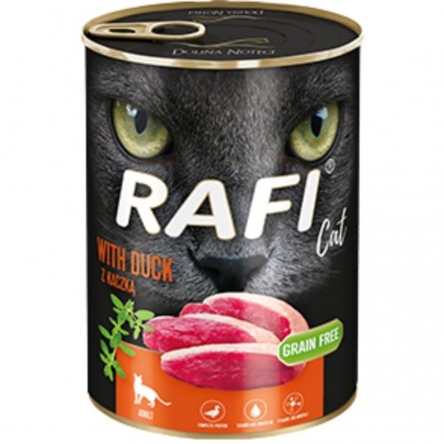 Dolina Noteci Rafi with duck - wet cat food - 400g image 1