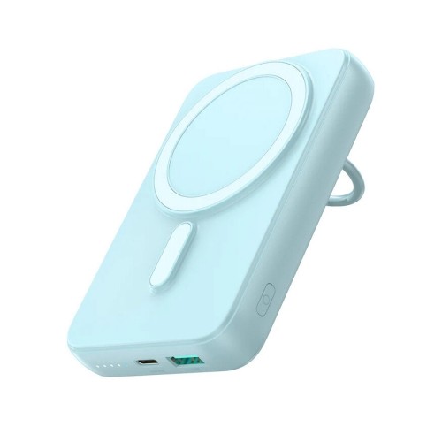 Wireless powerbank 10000mAh Joyroom JR-W050 20W MagSafe with ring and stand - blue image 1