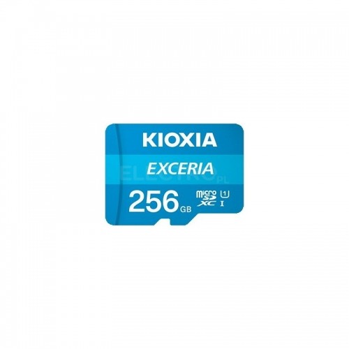 Kioxia memory card 256GB microSDHC Exceria M203 UHS-I U1 + adapter image 1