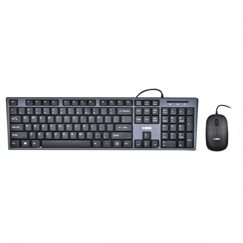 Клавиатура и мышь Ibox IKMS606 Qwerty US Чёрный QWERTY image 1