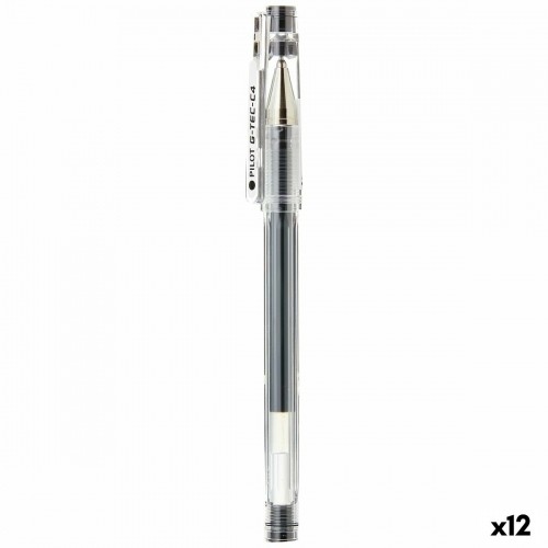 Гелевая ручка Pilot G-TEC C4 Чёрный 0,2 mm (12 штук) image 1
