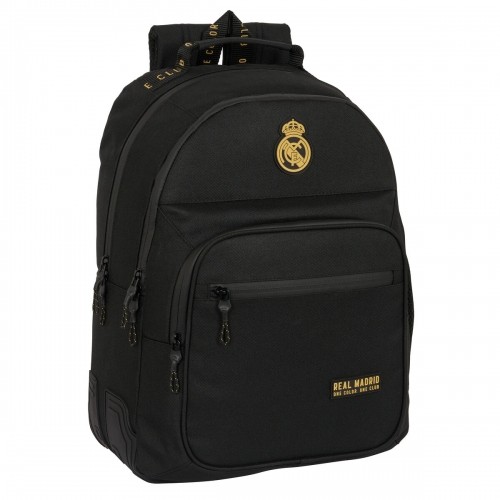 Школьный рюкзак Real Madrid C.F. Чёрный 32 x 42 x 15 cm image 1