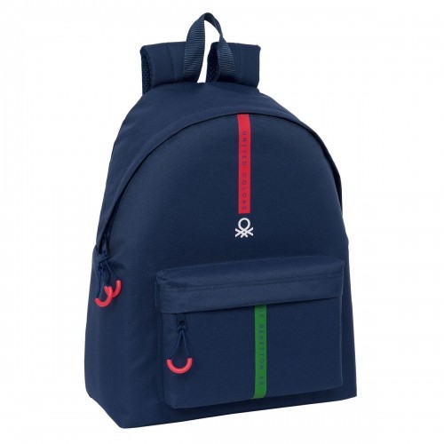 Школьный рюкзак Benetton Italy Тёмно Синий 33 x 42 x 15 cm image 1
