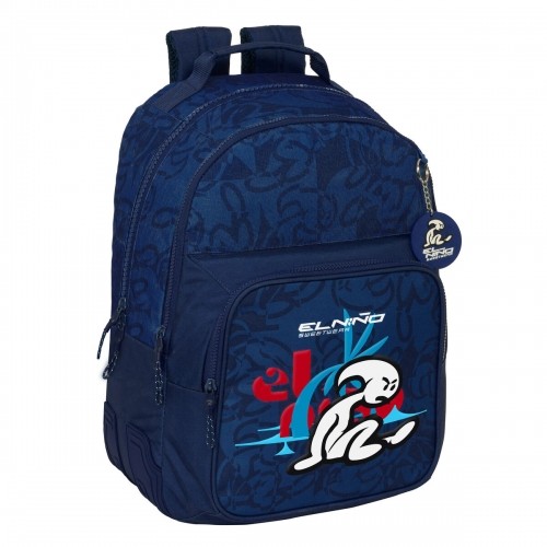 School Bag El Niño Paradise Navy Blue 32 x 42 x 15 cm image 1