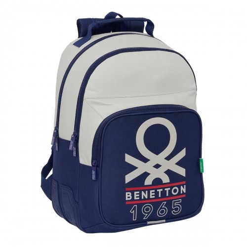 Школьный рюкзак Benetton Varsity Серый Тёмно Синий 32 x 42 x 15 cm image 1