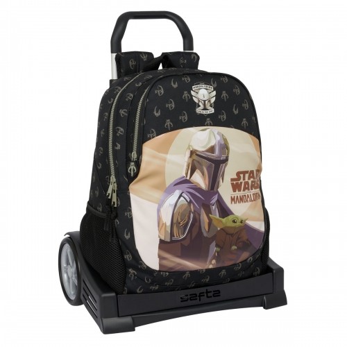 Школьный рюкзак с колесиками The Mandalorian This is the way Чёрный 32 x 44 x 16 cm image 1