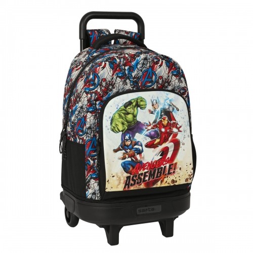 School Rucksack with Wheels The Avengers Forever Multicolour 33 X 45 X 22 cm image 1