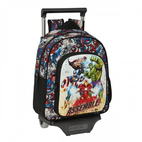 School Rucksack with Wheels The Avengers Forever Multicolour 27 x 33 x 10 cm image 1